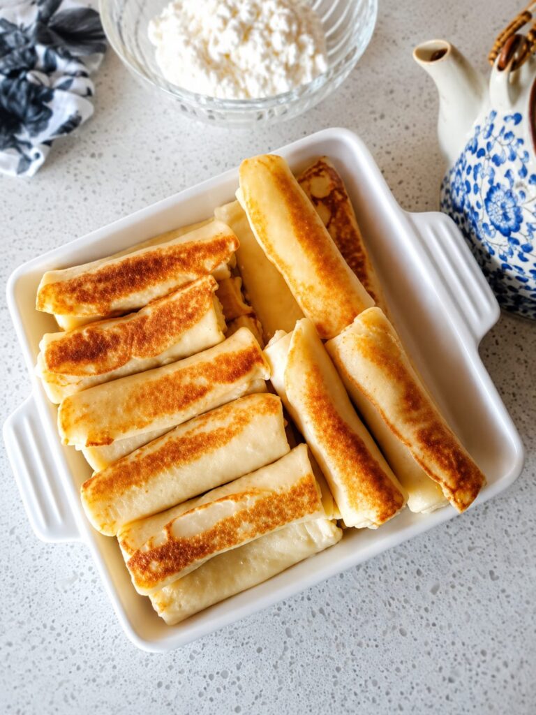 блинчики с творогом и изюмом