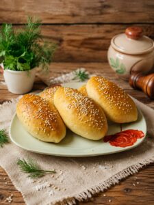ПИРОЖКИ С КАРТОШКОЙ И ЛУКОМ В ДУХОВКЕ